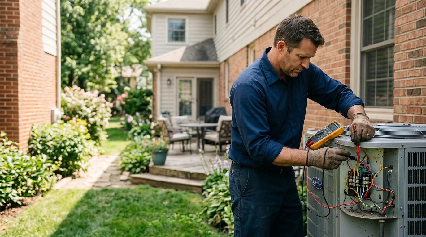 HVAC technician working near Urbana, IL
